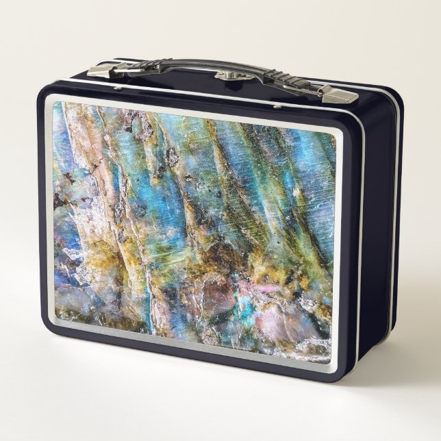 Lunch Box Pierre blanche bleue (Dos)