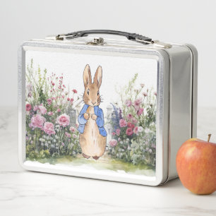 Lunch Box Pierre le lapin dans son jardin