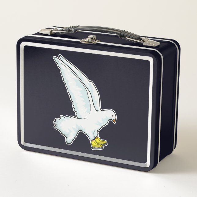 Lunch Box Pigeon Patinage sur glace Patins sur glace (Devant)