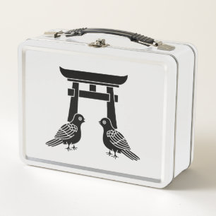 Lunch Box Pigeons et Torii face à face