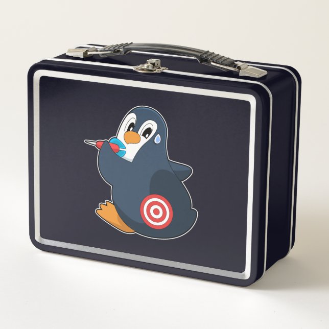 Lunch Box Pingouin fléchettes fléchettes (Devant)