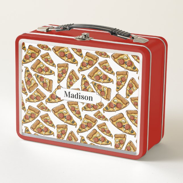 Lunch Box Pizza Motif personnalisable boîte à lunch (Devant)