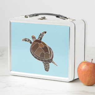 Lunch Box Plage Ocean Turtle