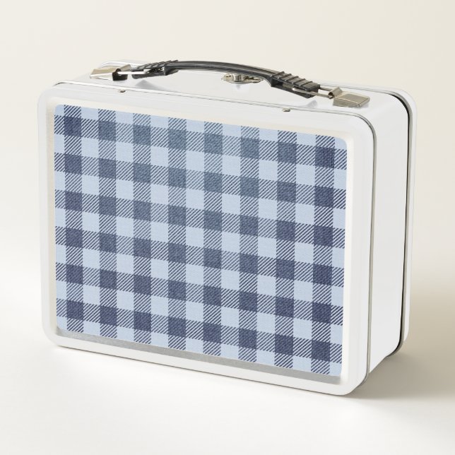 Lunch Box Plaid bleu (Dos)