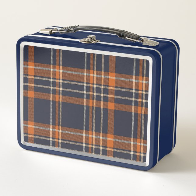 Lunch Box Plaid rustique Noël/hiver (Devant)