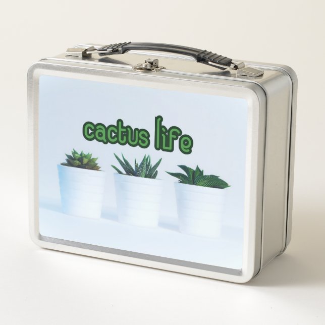 Lunch Box Plantes en pot de vie de cactus (Devant)
