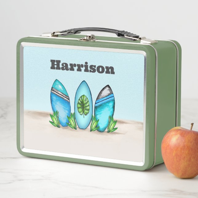 Lunch Box Platins de surf rétro (En situation)