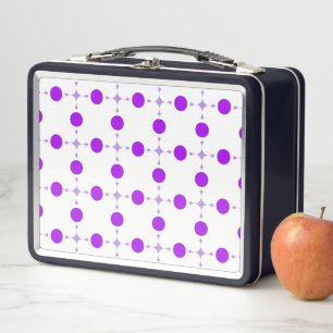 Lunch Box Points violets, Motif à pois, Points, Pointillé