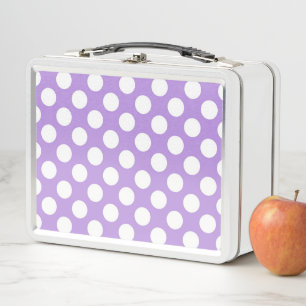 Lunch Box Pois violets, Motif à points Polka, points, pointi