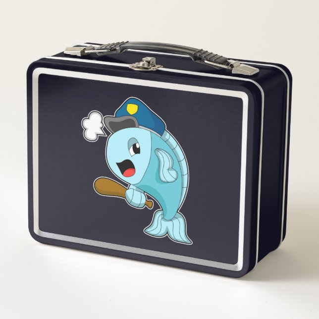 Lunch Box Police des poissons casquette de police (Devant)