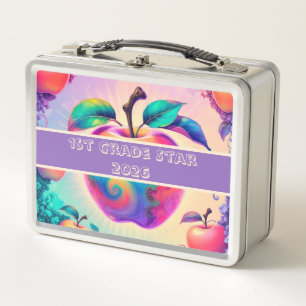 Lunch Box Pomme colorée 1ère étoile de classe 2026