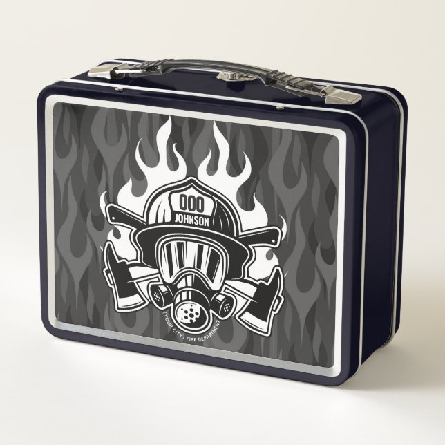Lunch Box Pompier Secouru sur mesure Station du service d'in (Dos)