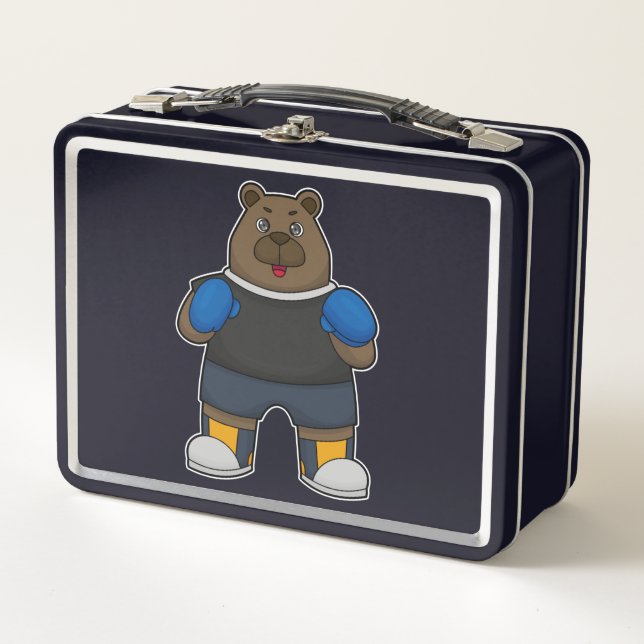 Lunch Box Porter comme boîte avec gants de boxe (Devant)