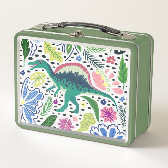 Lunch Box Poubelle de dinosaure de Spinosaurus (Devant)