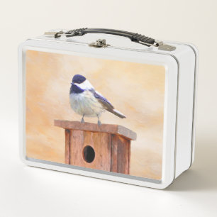 Lunch Box Poulet sur la peinture d'oiseaux Art original
