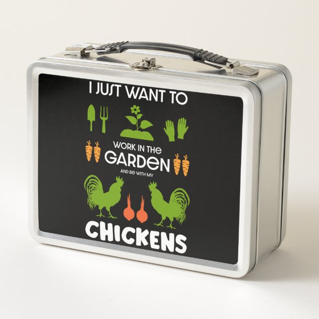 Lunch Box Poulets Et Jardinage (Devant)