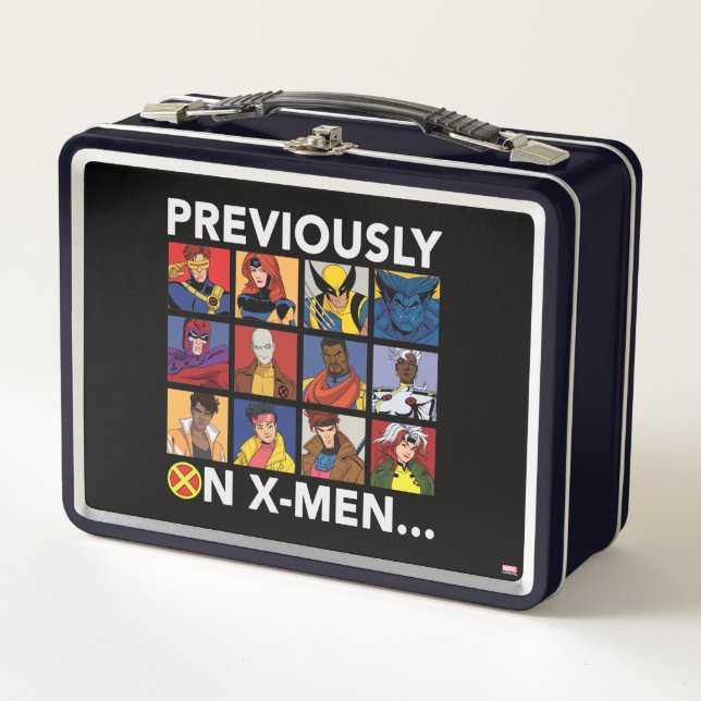 Lunch Box "Précédemment Sur X-Men..." (Devant)