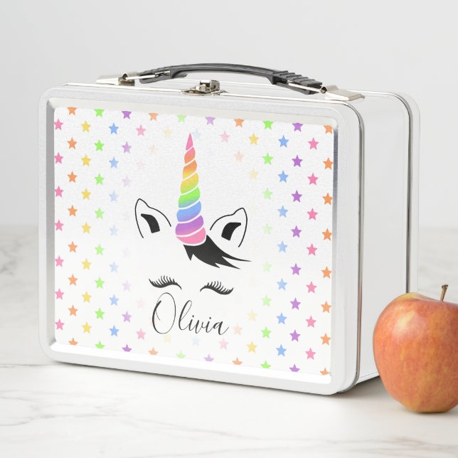 Lunch Box Pretty Pastel Unicorn (En situation)