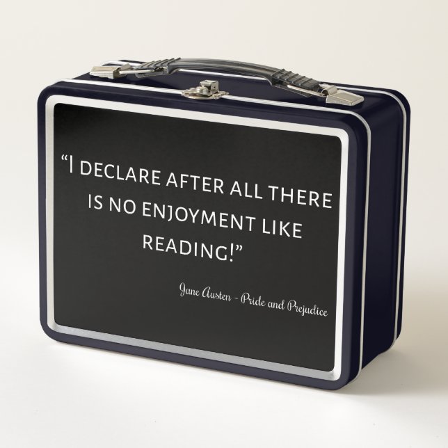 Lunch Box Pride and Prejudice Quote III (Devant)