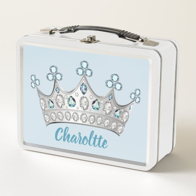 Lunch Box Princesse Crown et appellent votre couleur (Devant)