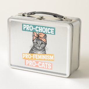 Lunch Box Pro-Choice, Pro-Féminisme, Pro-Cat AMOUREUX DES