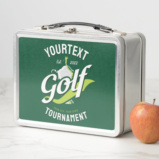 Lunch Box Pro Golfer NAME Golf Trophée Tournoi de golf (En situation)