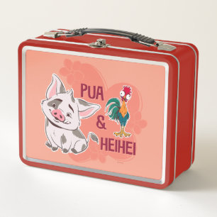 Lunch Box Pua & Heihei Nom floral Graphique