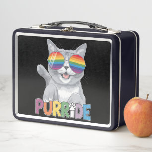 Lunch Box Purride Chat Lunettes de soleil Gay pride Rainbow 