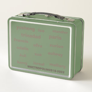 LUNCH BOX QUEL EST LE NOM ? / COULEUR INOXYDABLE VERT