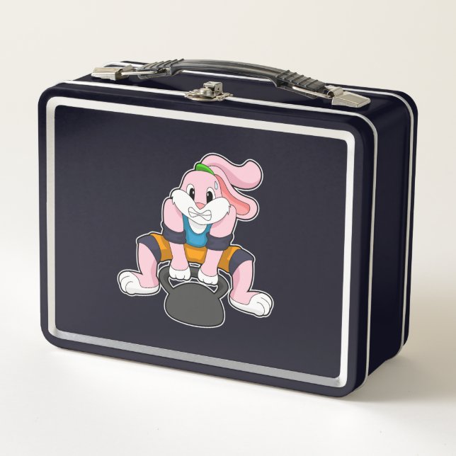 Lunch Box Rabbit en forme avec Dumbbell.PNG (Devant)