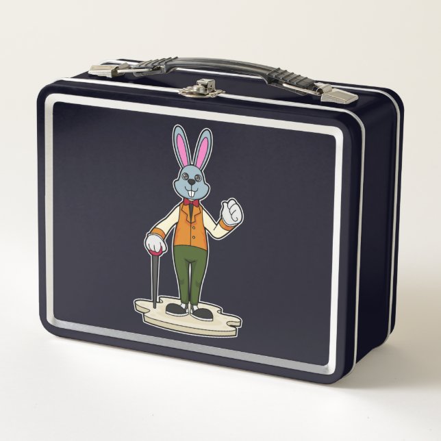 Lunch Box Rabbit en Gentleman avec canne (Devant)