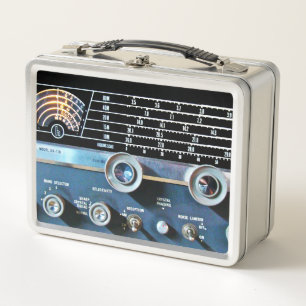 Lunch Box Récepteur radio vintage à ondes courtes