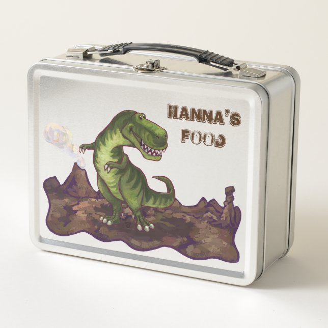 Lunch Box Reculer la boîte Luchbox T-Rex personnalisée (Devant)