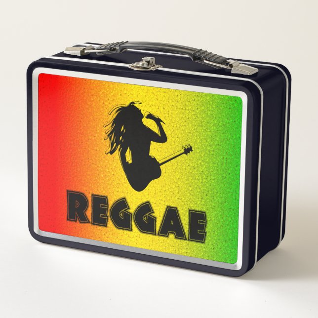 Lunch Box Reggae Musique Rasta Rastaman Rastafarian Déjeuner (Devant)