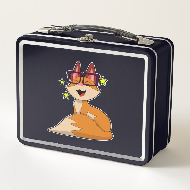 Lunch Box Renard avec lunettes (Devant)