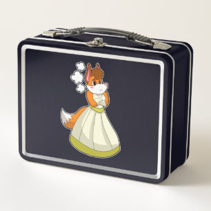 Lunch Box Renard comme mariée avec robe Mariage.PNG