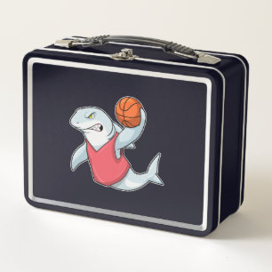 Lunch Box Requin aux sports avec basket-ball