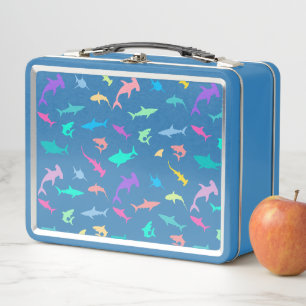 Lunch Box Requin coloré sous le dégradé de la mer Partie
