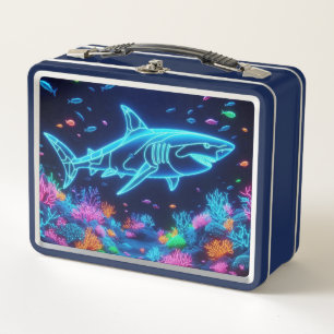 Lunch Box Requin néon coloré