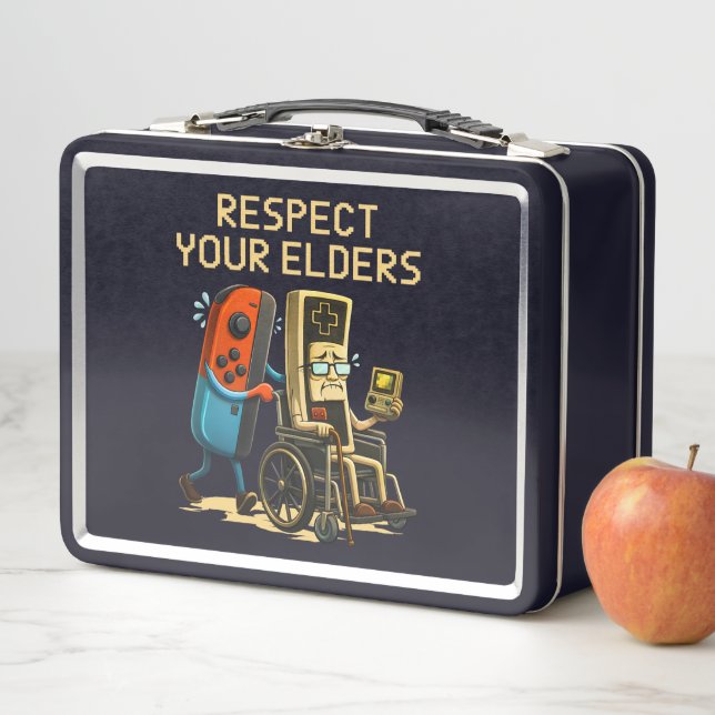 Lunch Box Respect Your Elders Gaming Control Retro Funny (En situation)