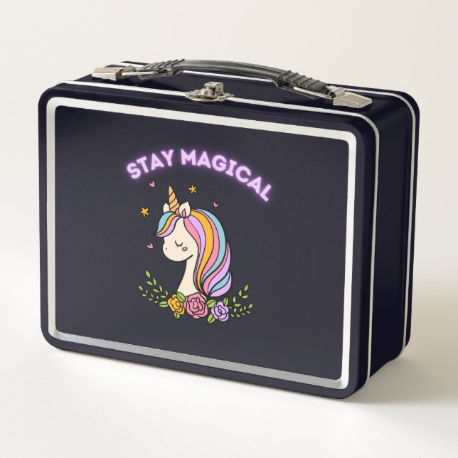 Lunch Box Restez magique Unicorn Enfants (Devant)