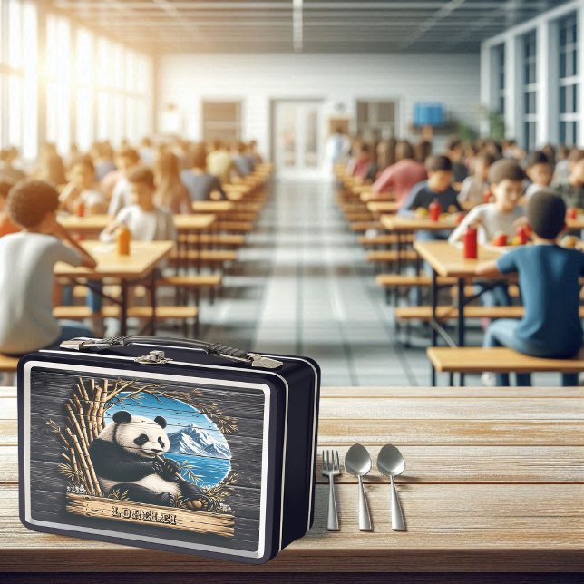 Lunch Box Retraite de montagne de Panda : Reproduction de ba (Créateur téléchargé)