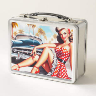 Lunch Box Retro Girl Classic Pin Up