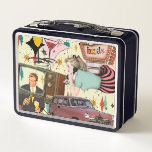Lunch Box Retro les années 50 Style California Christmas Col