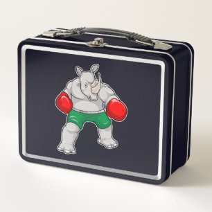 Lunch Box Rhino à Boxing avec gants de boxe
