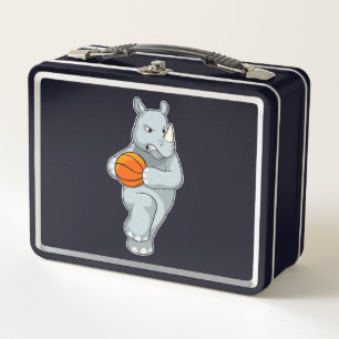 Lunch Box Rhino as Basketball
