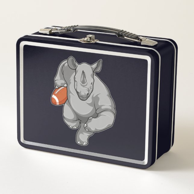 Lunch Box Rhino de football (Devant)