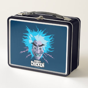 Lunch Box Robot chicken Scientist Head Graphic