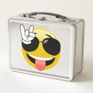 Lunch Box Roche d'Emoji dessus
