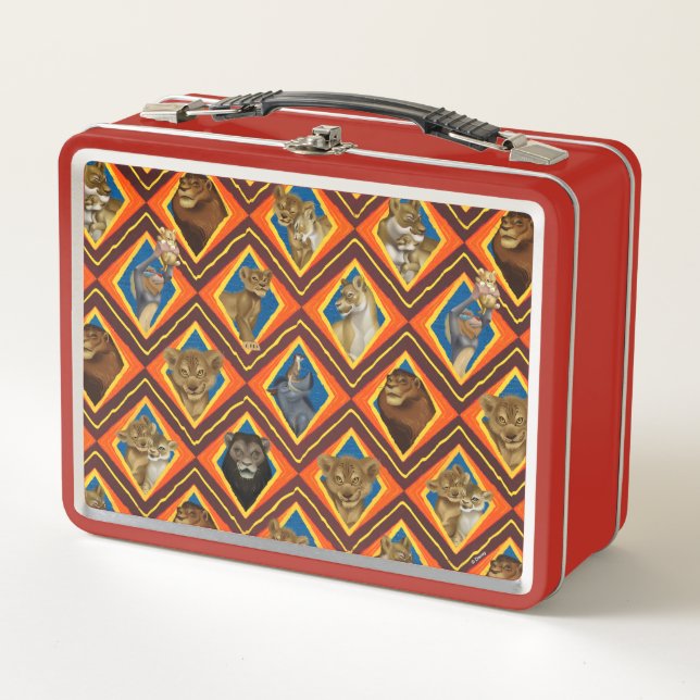 Lunch Box Roi Lion| Caractères Diamond Motif (Devant)